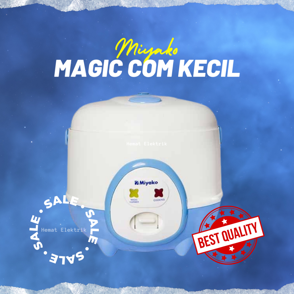 Rice Cooker Magic Com Miyako Mini Kecil Untuk Anak Kos 0.6 Liter MCM-606