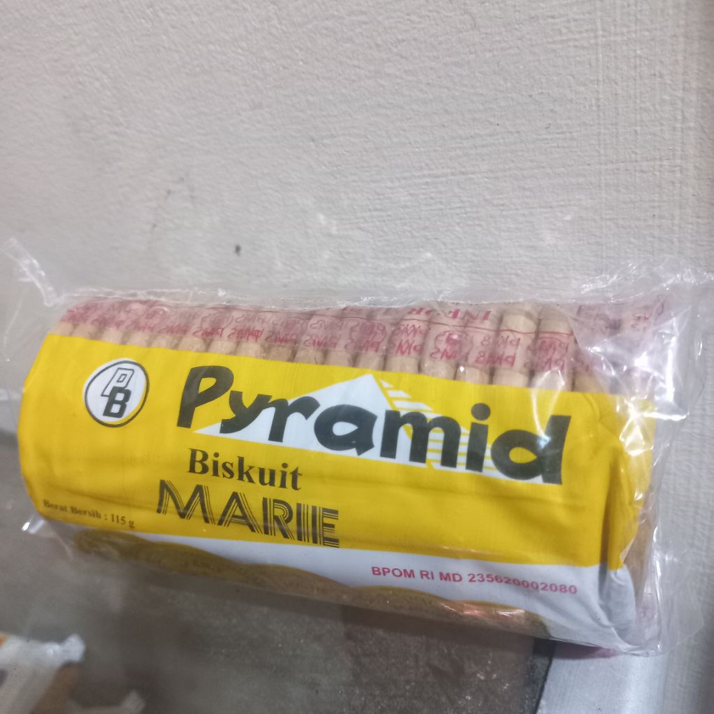 

Pyramid Biskuit MARIE 115g Biscuit Susu Makanan Camilan Renyah Enak Bentuk Bulat Bundar Jadul BPOM