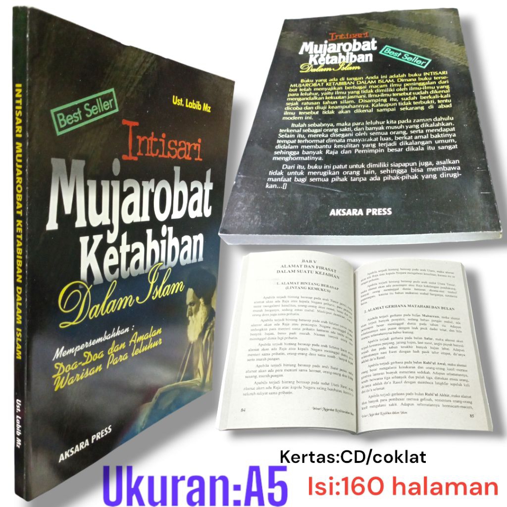 BUKU INTISARI MUJAROBAT KETABIBAN DALAM ISLAM DO'A -DO'A & AMALAN WARISAN LELUHUR (AKSARA PRES)A5 Qu
