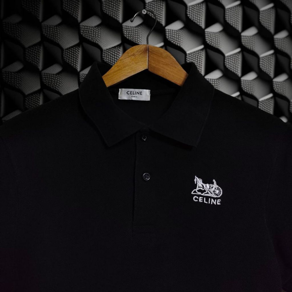 CELINE kaos kerah polo shirt pria