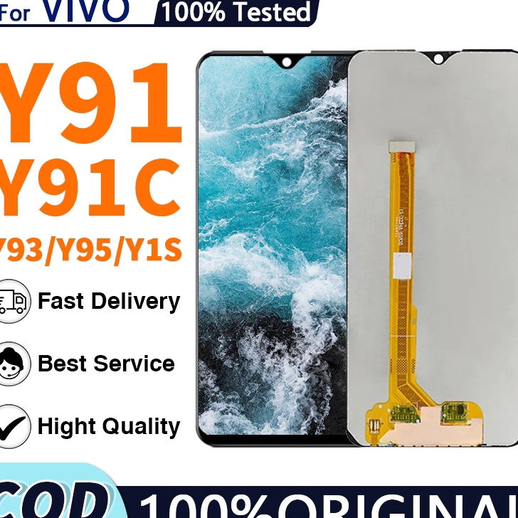 ORIGINALLCD VIVO Y91c Y95 Y91 Y93 Y1S FULLSET TOUCHSCREEN LCD HD VIVO ORIGINAL 1 FULL SET