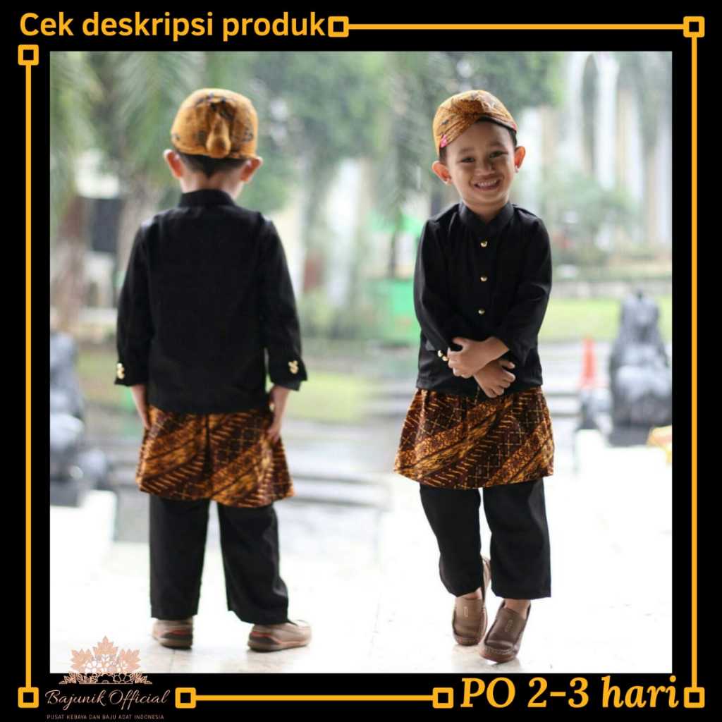 Basofi | Baju Adat Daerah Jawa Sunda Anak Laki Laki dan Dewasa | Kostum Carnaval | Costume Kondangan