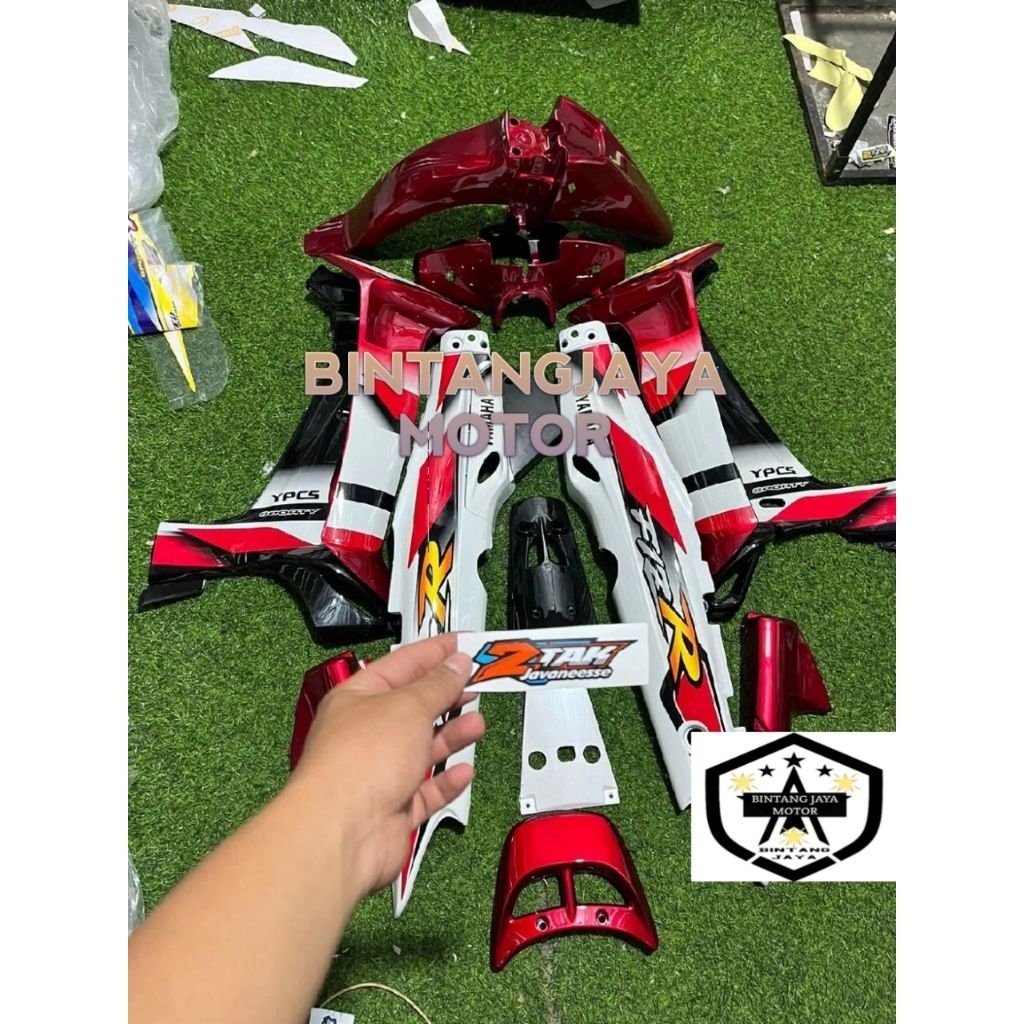 fullset body halus Yamaha fizr ardart 2005 merah putih hitam kualitas original clear timpa halusan