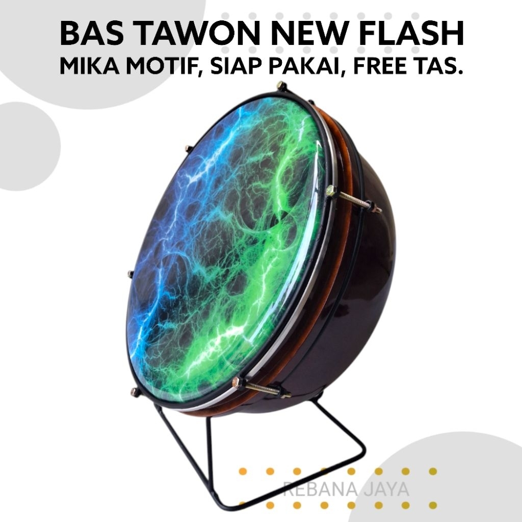 Bass Tawon Rebana Hadroh Hadrah Mika Motif Original 16inc