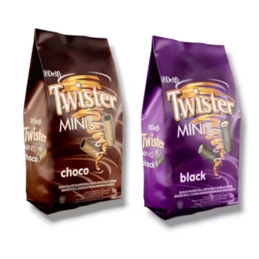 

TWISTER MINIS CHOCO & BLACK VANILA 70Gr