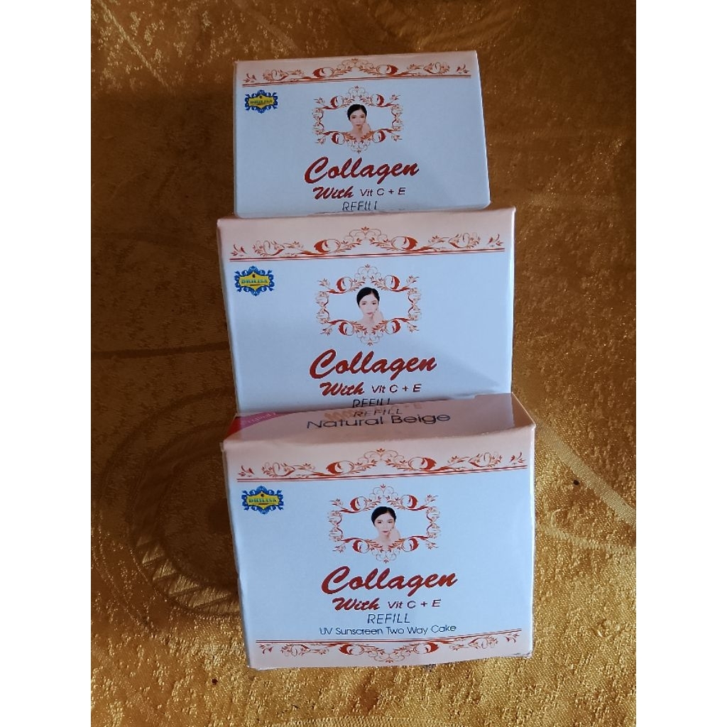 Bedak Padat Collagen Refill