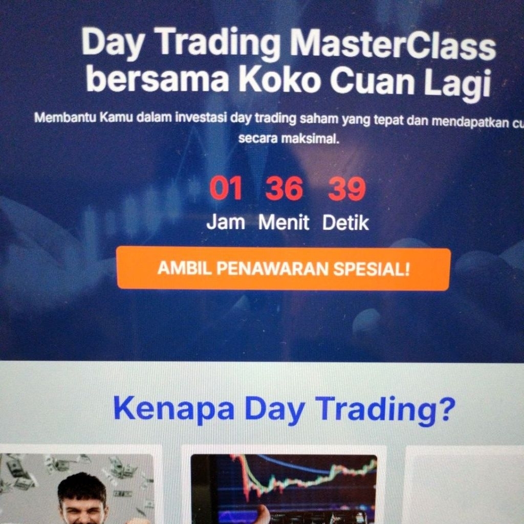

Day Trading Masterclass Impulse (No refund)