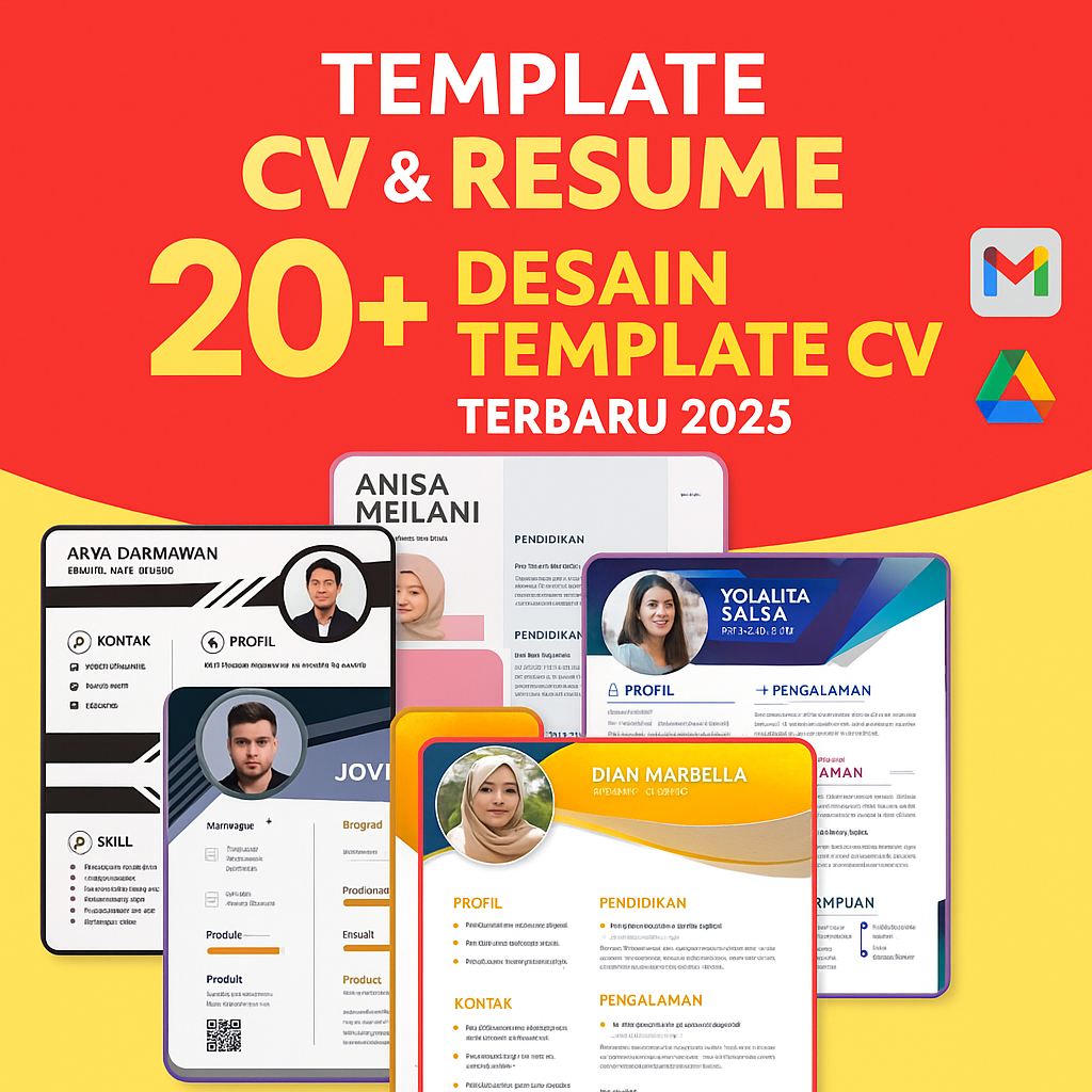 

20+ DESAIN CV | TEMPLATE CV LAMARAN KERJA | REKOMENDASI HRD