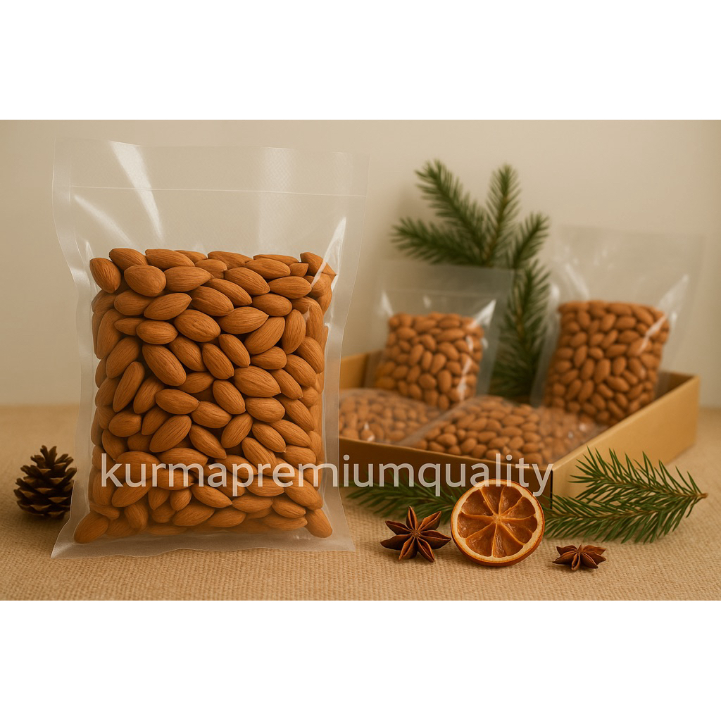 

Roasted almond Original Kupas / creamy milk / Almond Panggang Rasa susu Cemilan Sehat