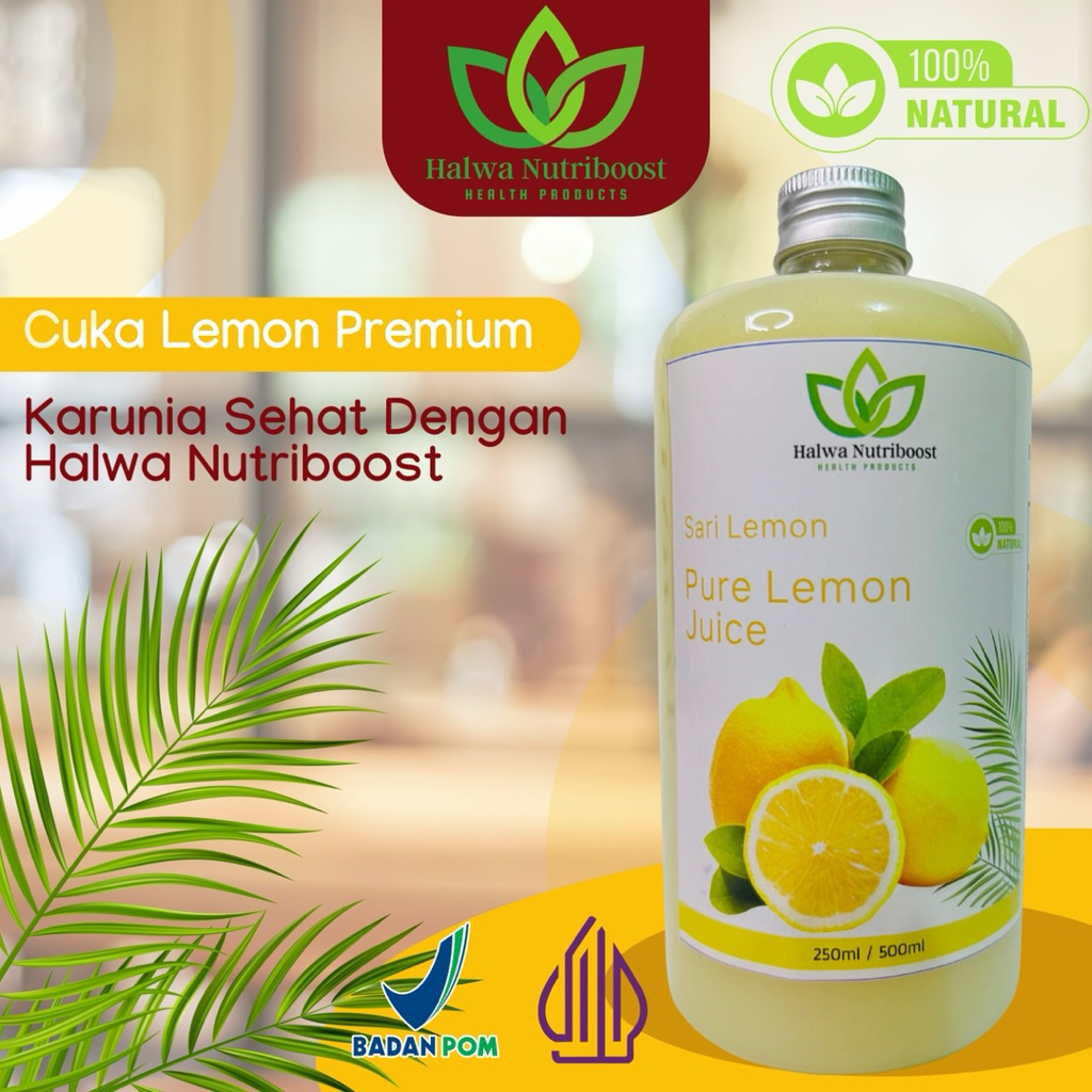

Halwa Nutriboost - Sari Lemon Cuka Lemon Premium Super 500Ml Sehat Alami