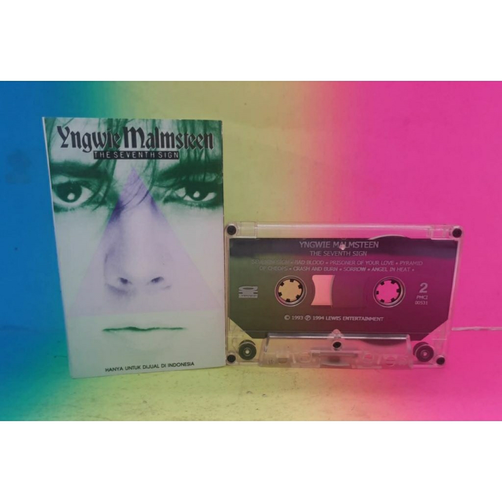 Kaset YNGWIE MALMSTEEN seventh sign BAGUS murah MAXELL