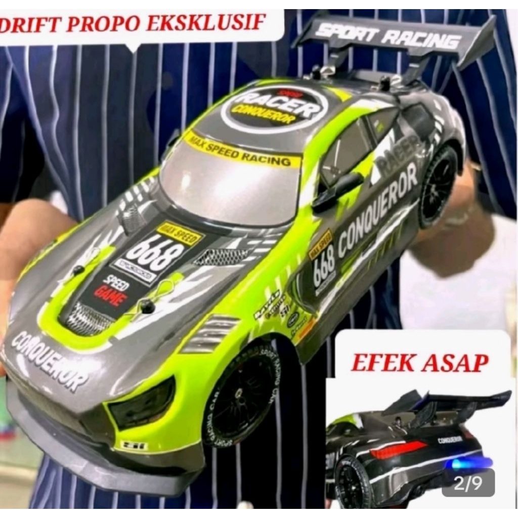 Mobil Remote control Rc Drift Racing semi propo 4WD 2.4 gHz