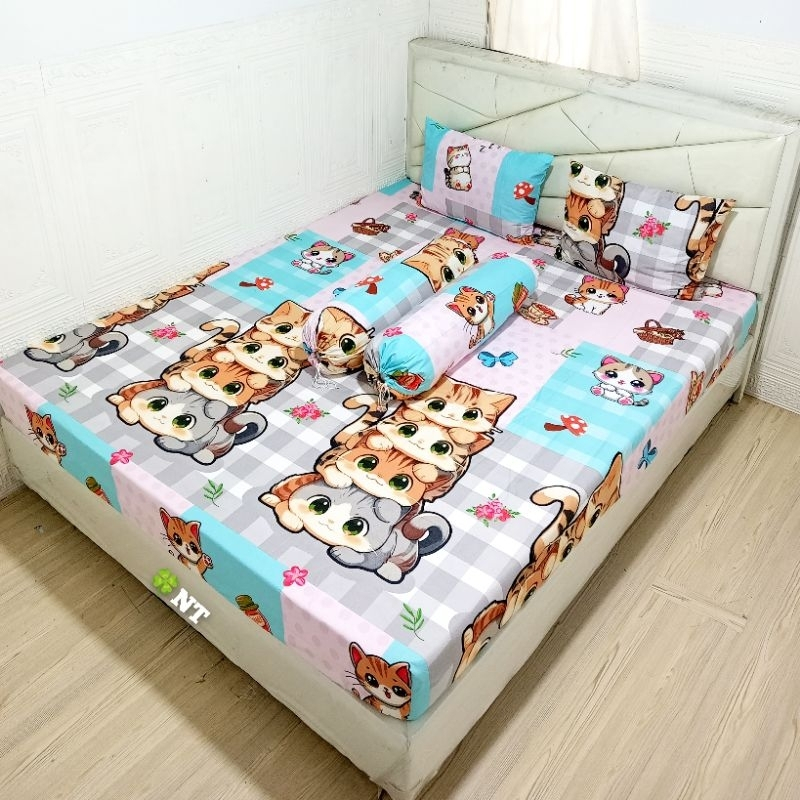 Monalisa- Bisa COD ORIGINAL Sprei Set 90/100/120/160/180/200 Small Single Queen King Extra Ekstra Ki