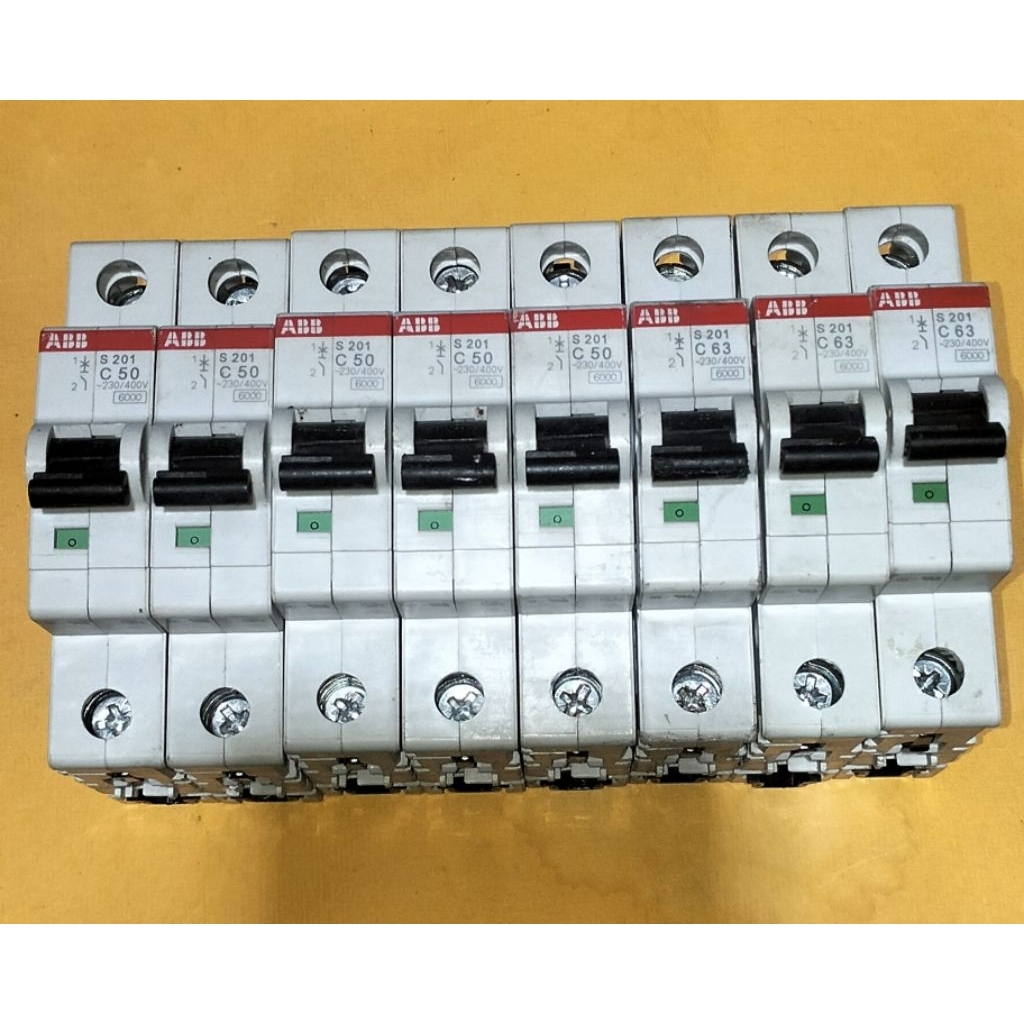 mcb abb S 201 1pas 50a 63a abb original