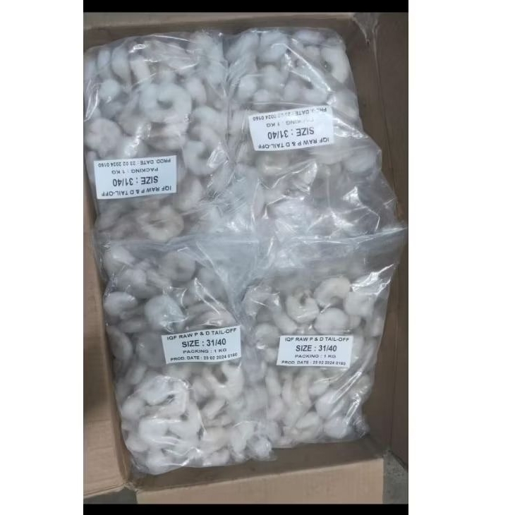 

Udang kupas bersih size 31 - 40 / Udang Pud 31 - 40