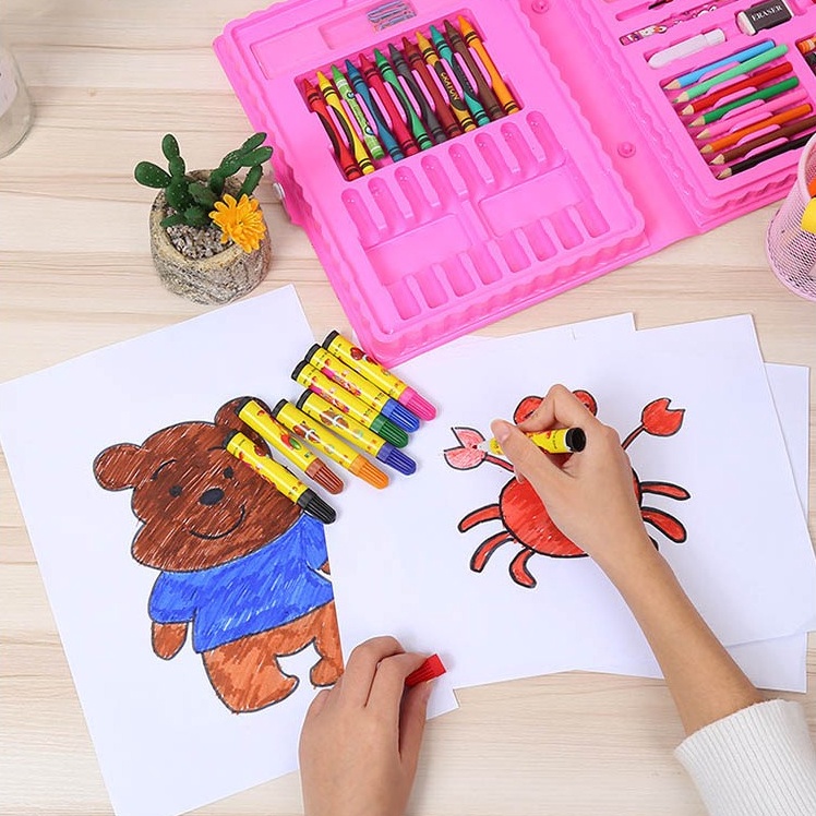 

KODE Q53R Crayon Set Isi 86 Pensil Warna Cat Air Alat Lukis Karakter Stationary Color Pensil