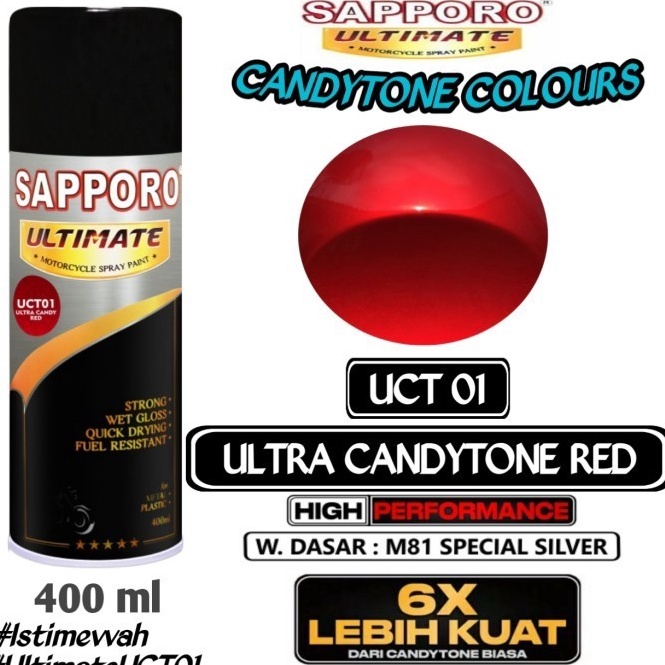 

KODE I69J UCT1 ULTRA CANDY RED SAPPORO ULTIMATE 4ml Cat Semprot Pylok Pilok