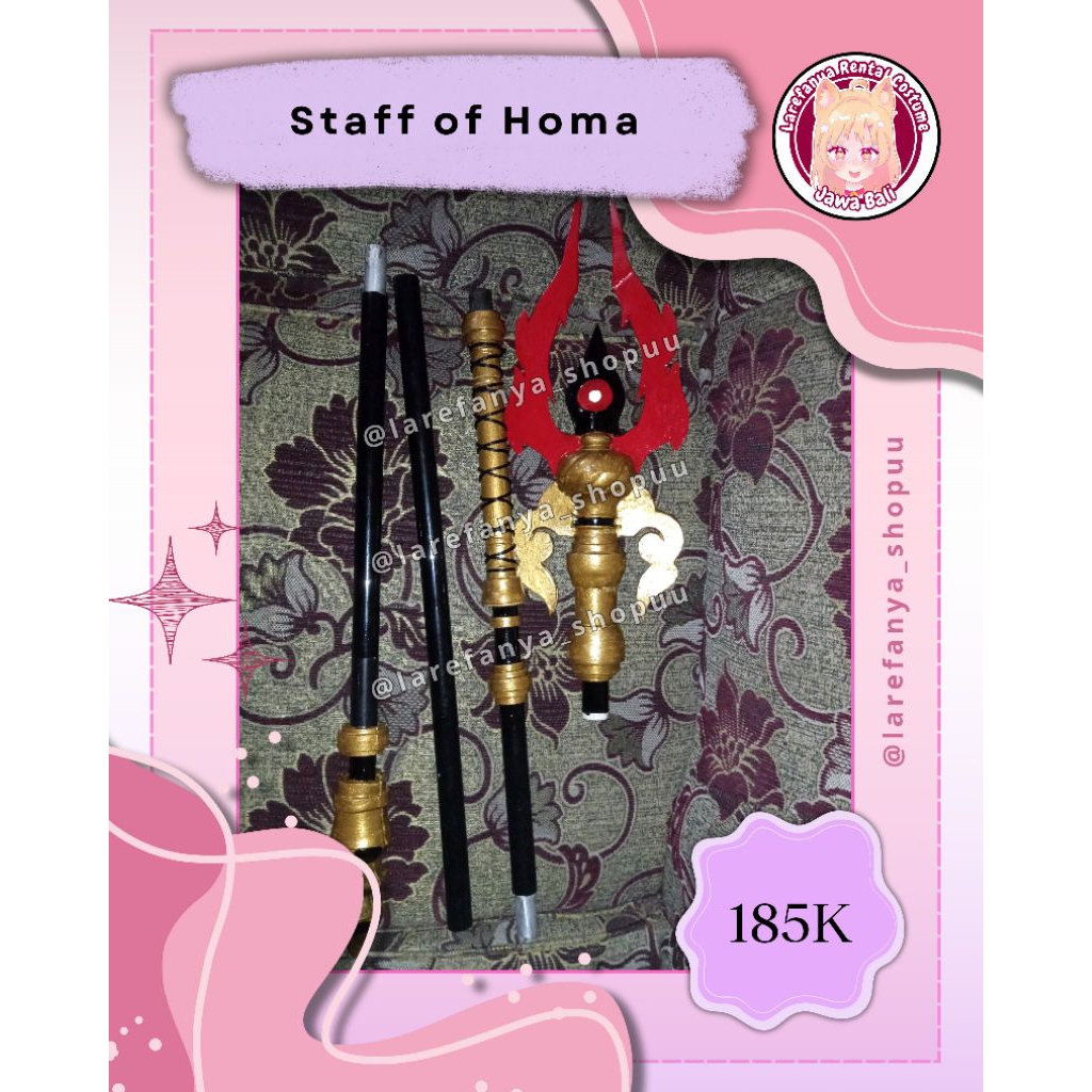[LAREFANYA] READY STOCK - STAFF OF HOMA - HUTAO WEAPON