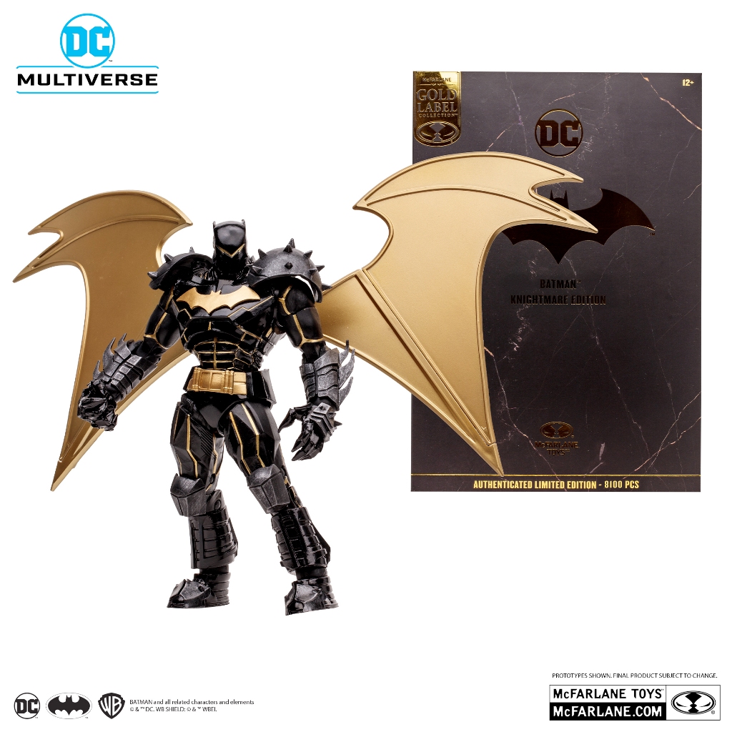 Mcfarlane DC Multiverse Gold Label BATMAN Knightmare Edition Hellbat mainan anak