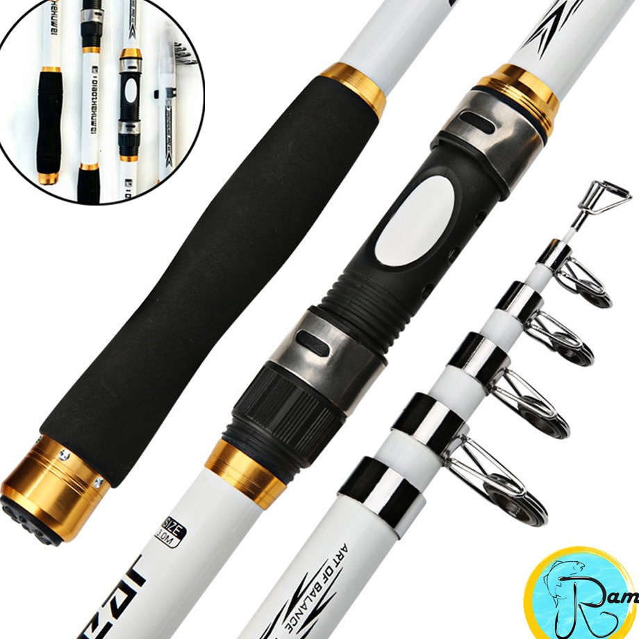 Bayar Di T GHOTDA Joran Antena Pancing Portable Carbon Fiber Telescopic  CF3 21 meter 3 m