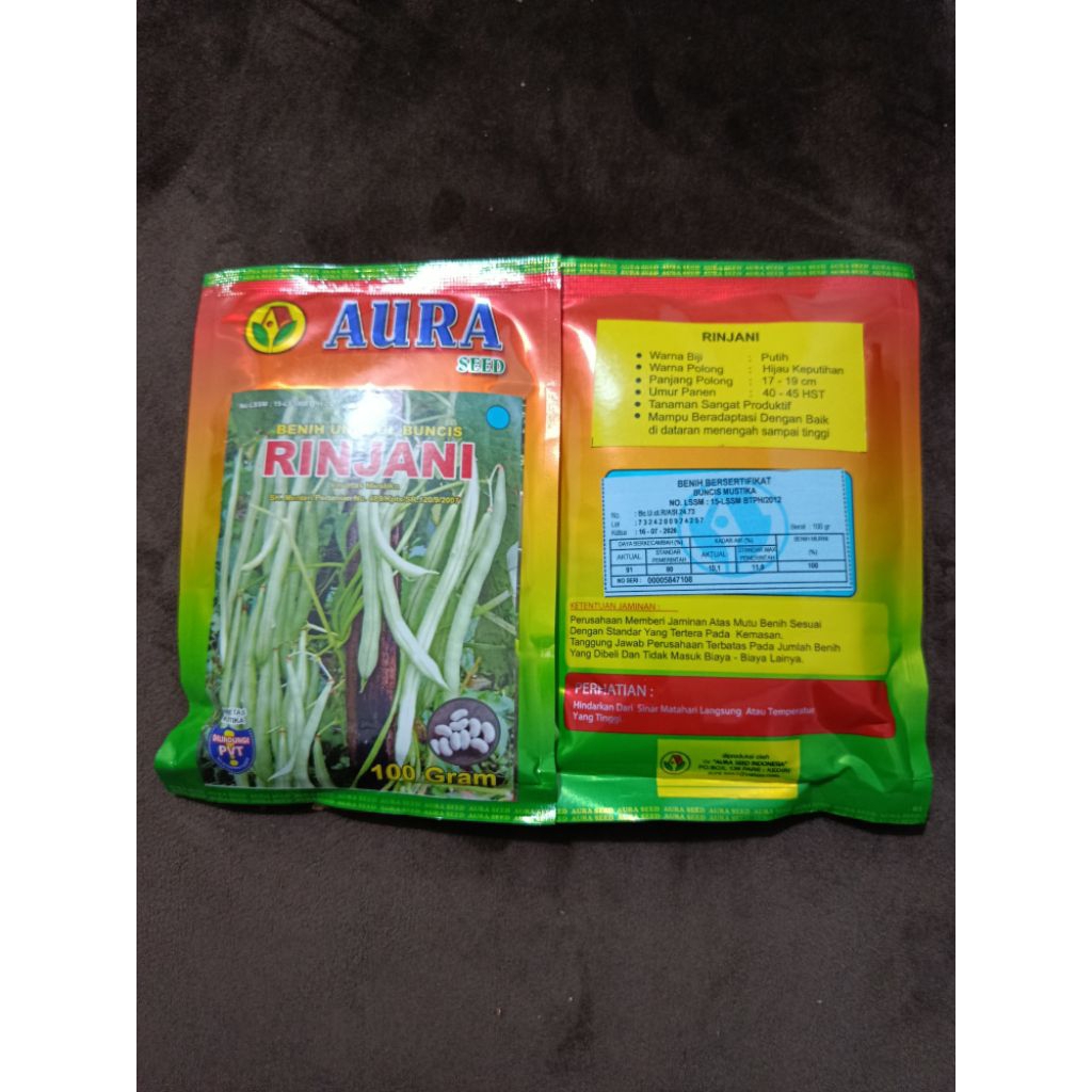 BENIH UNGGUL BIBIT  BUNCIS RINJANI100GRAM