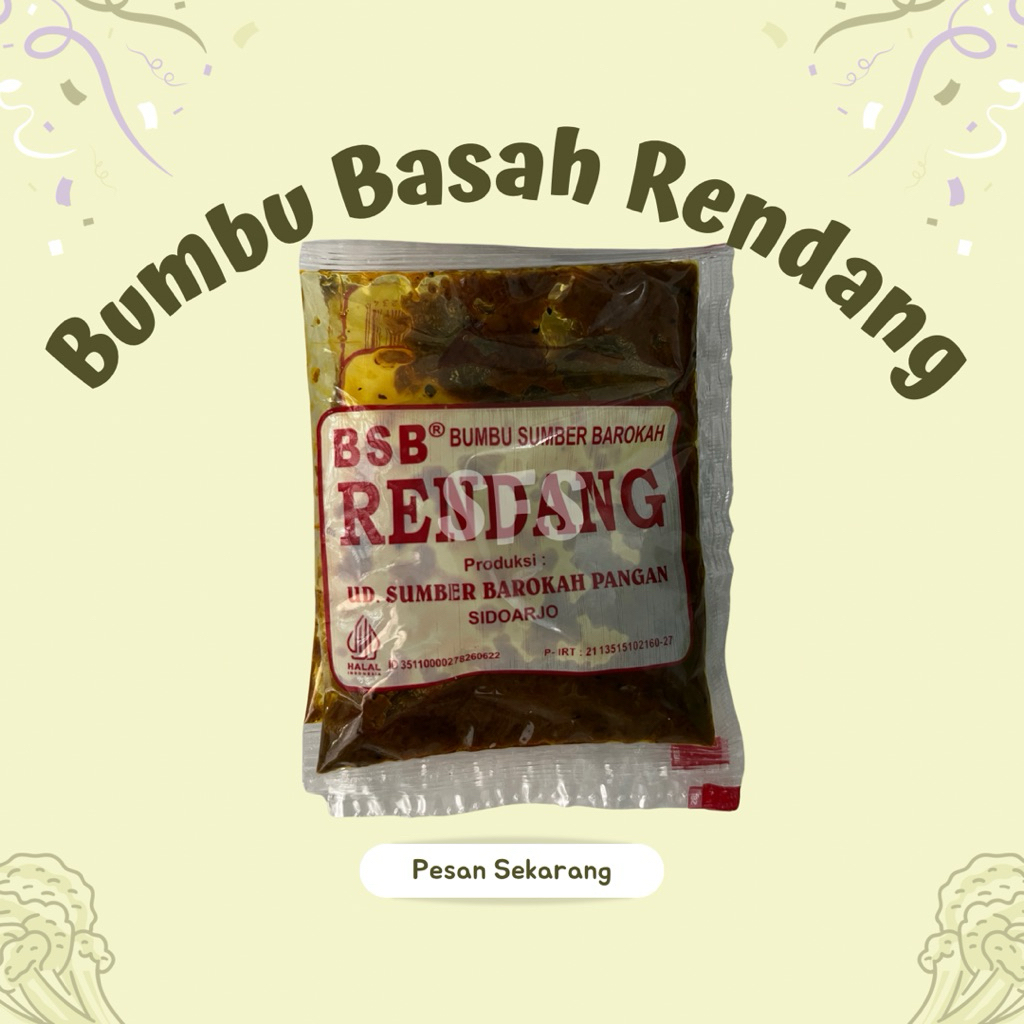 

Bumbu Basah Rendang Siap Masak Bumbu Instan - Sayur Fresh Solo
