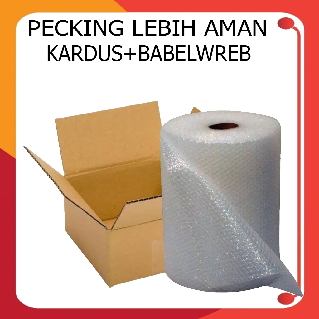

Tambahan Packing Extra Bubble Wrap / Plastik Gelembung Untuk Keamanan Pengiriman+KARDUS