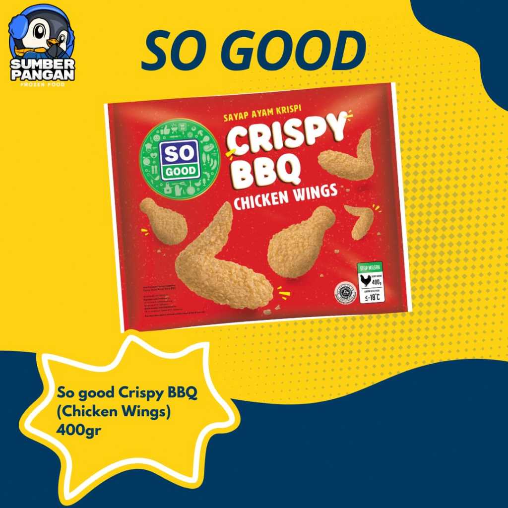 

So Good Crispy BBQ Chicken Wings (400gr)