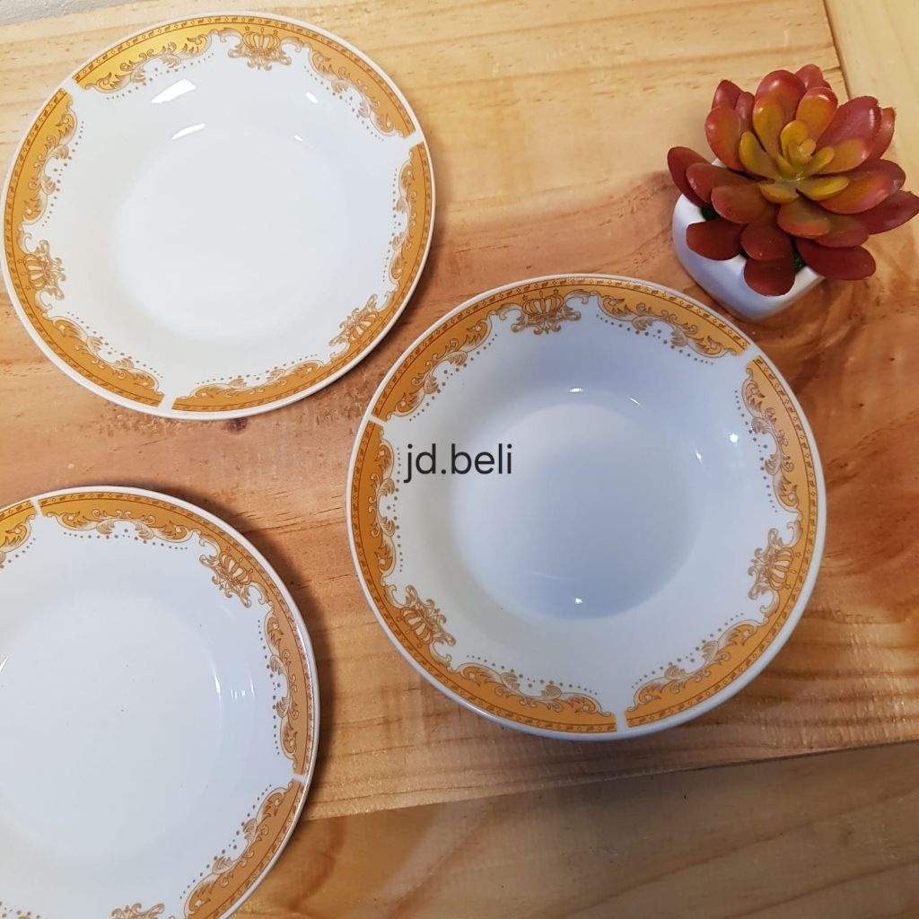 Piring makan kecil 6inci/Piring keramik/Piring saji/pisin/visin/Saucher/piring pisin/piring dessered