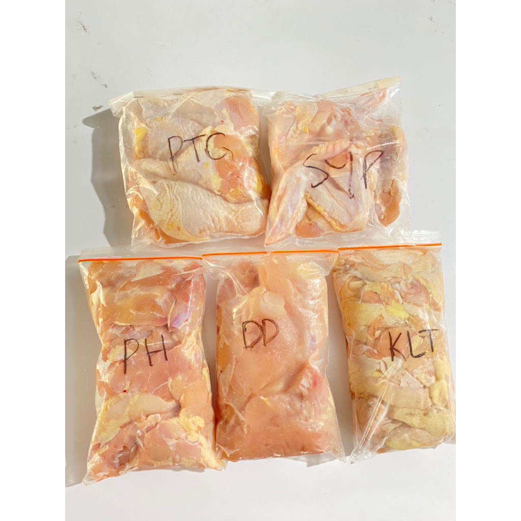 

Dada Fillet | Paha Fillet | Sayap | Paha Pentung | Kulit 500 gram
