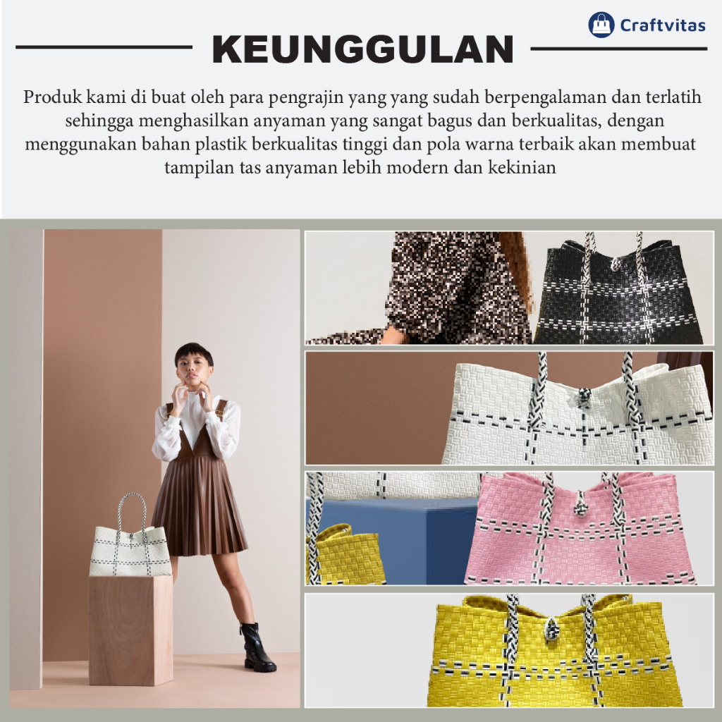 Tas Hampers Anyaman Jali Rajut Model Jumbo Tas Wanita Besar Tote Bag Jumbo Wanita Premium