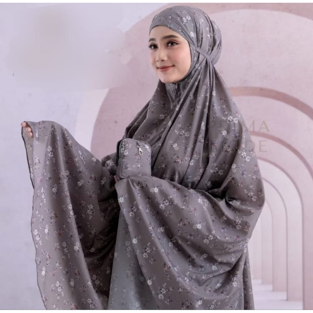Mukenah Parasut Motif Waterproof