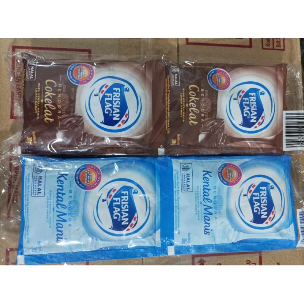 

Frisian Flag susu kental manis ( 1 renceng isi 6 sachet ) @38gr