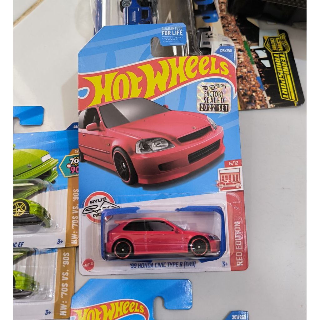 hotwheels red Edition 99 Honda Civic Type R ek9 factory sealed 2022