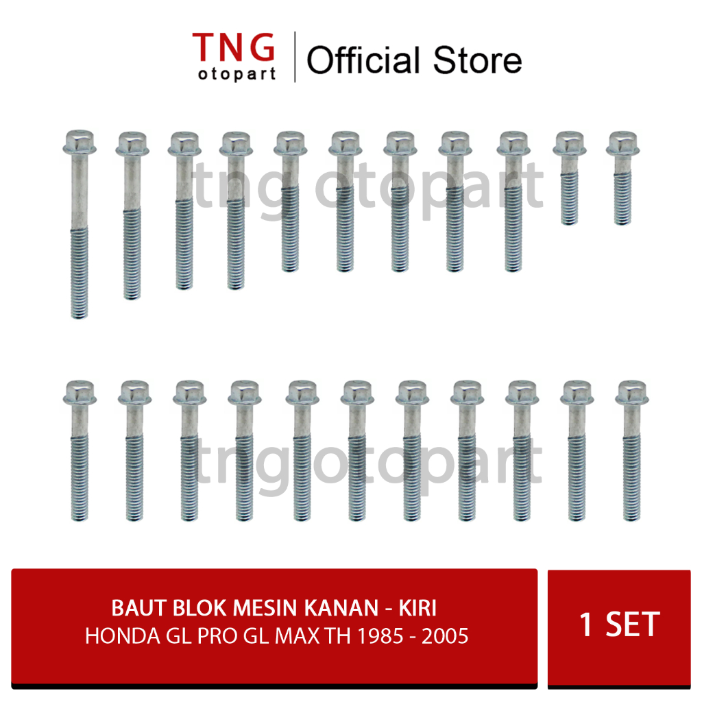 Baut Blok Mesin Honda GL PRO GL MAX  / Baut Blok Mesin Kanan Kiri Honda  GL PRO GL MAX