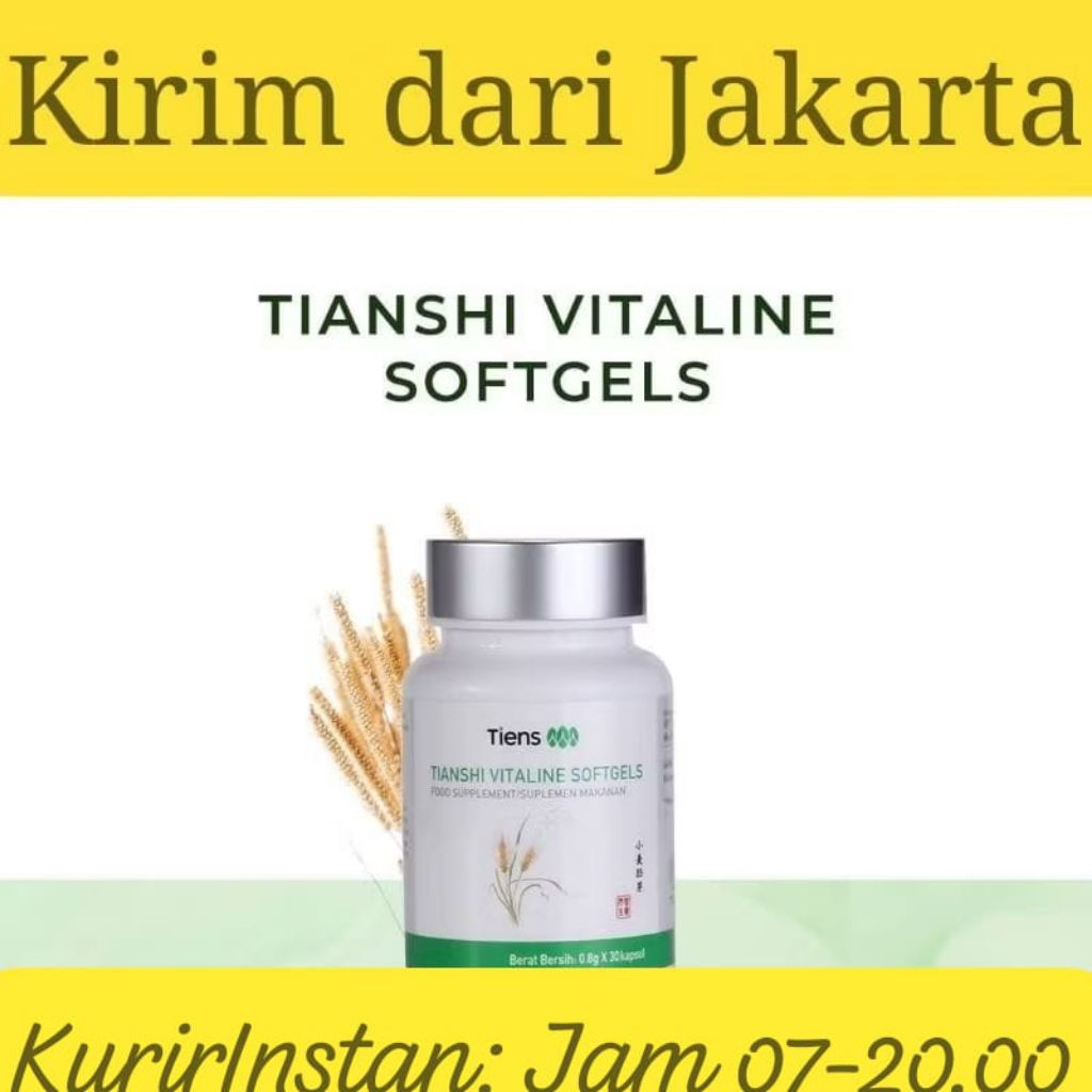 Vitaline Softgel Capsules  Tiens isi 30 Kapsul Herbal Tianshi Vitaline | Dikirim dari Tiens Jakarta