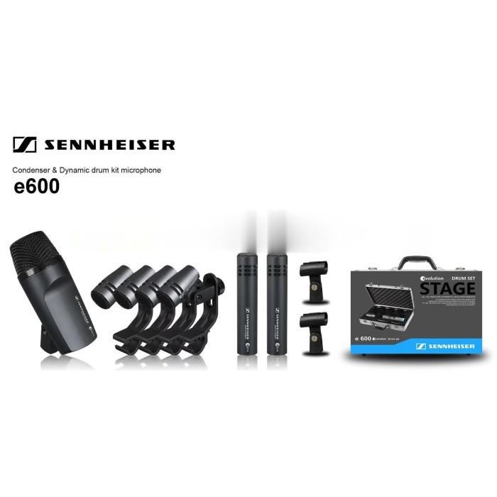 PROFESIONAL MIC DRUM SET SENHEISER E600 / E 600 - 7 KIT PLUS KOPER