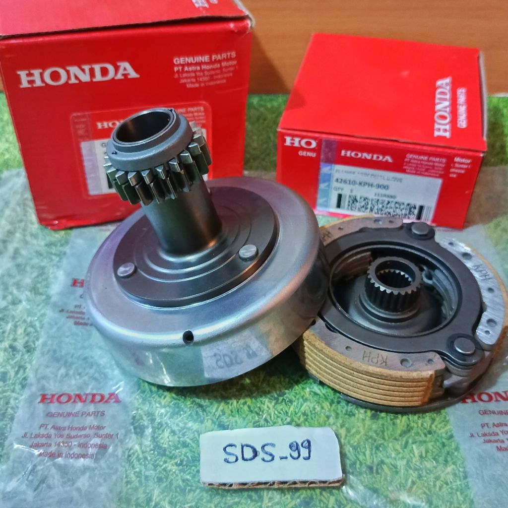 Lonceng Mangkok ganda + Kampas ganda Honda Supra X 125/Karisma -(KPH)