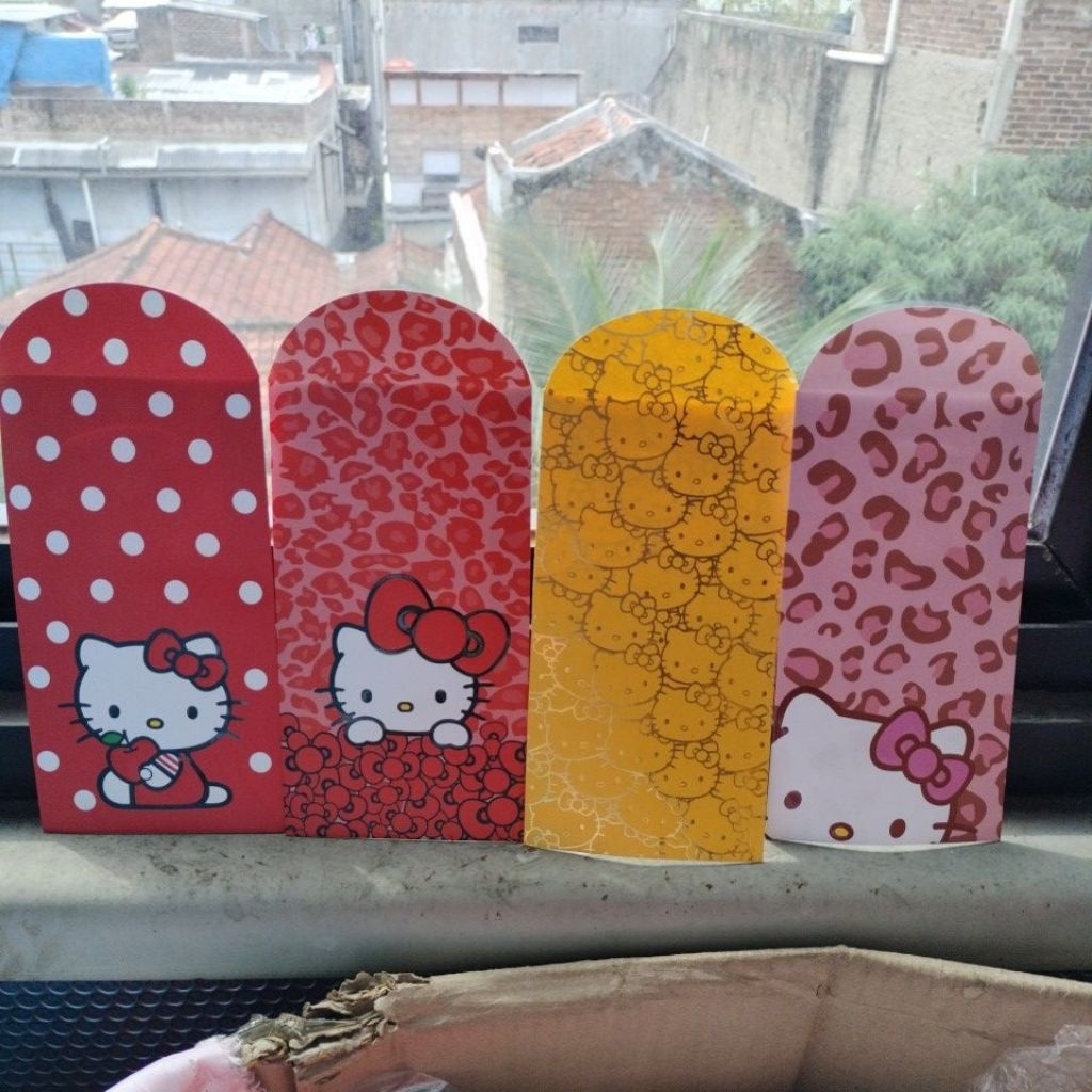

amplop angpao pendek hk melody 1 pak isi 6, panjang satuan
