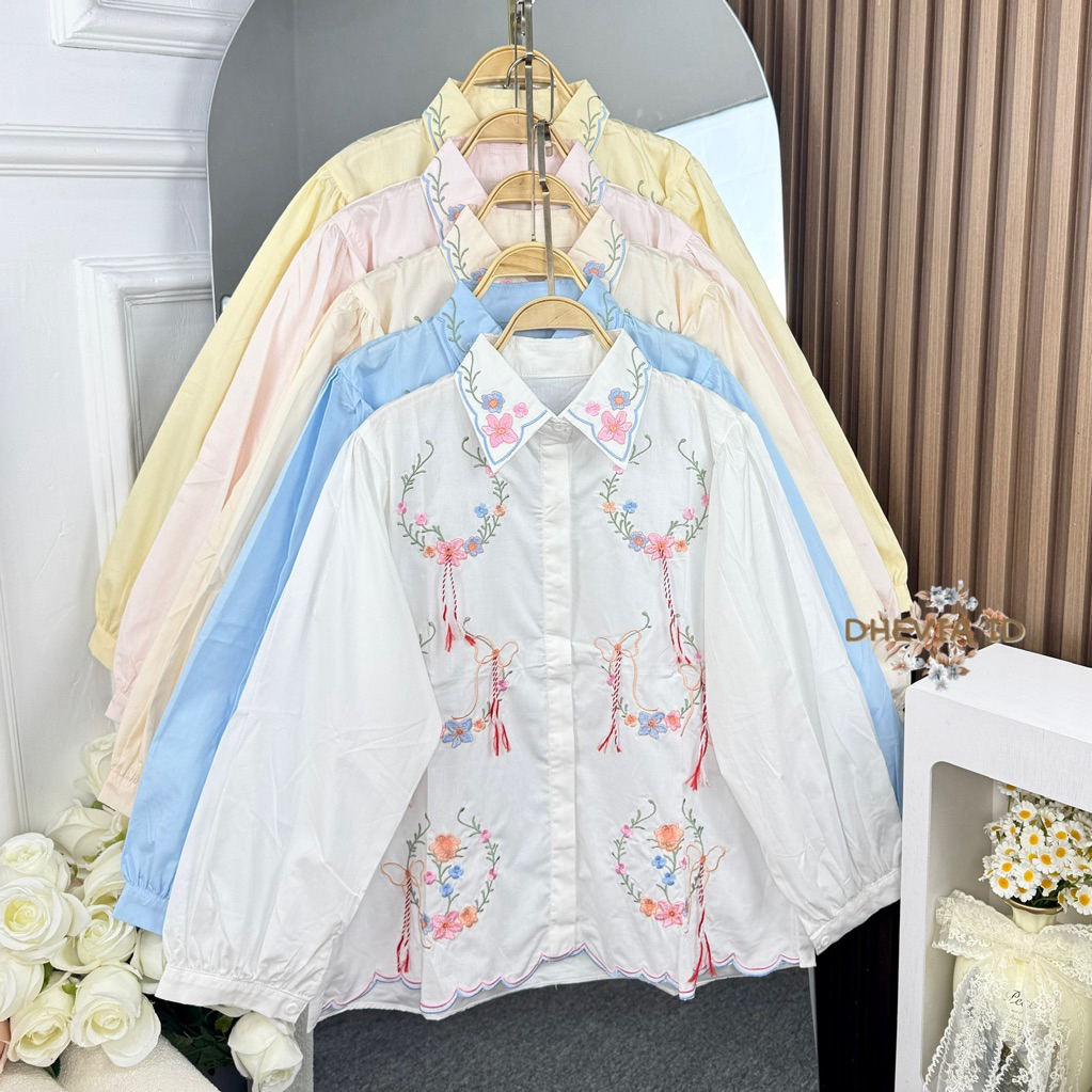 FREE ONGKIR KAMAYI KEMEJA BORDIR VINTAGE BORDIR PREMIUM MOTIF TERBARU VINTAGE BY DHEVIA ID(READY