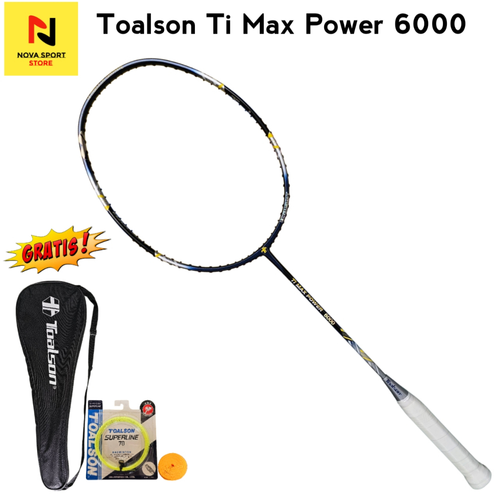 Toalson Raket Badmintin Ti Max Power 6000