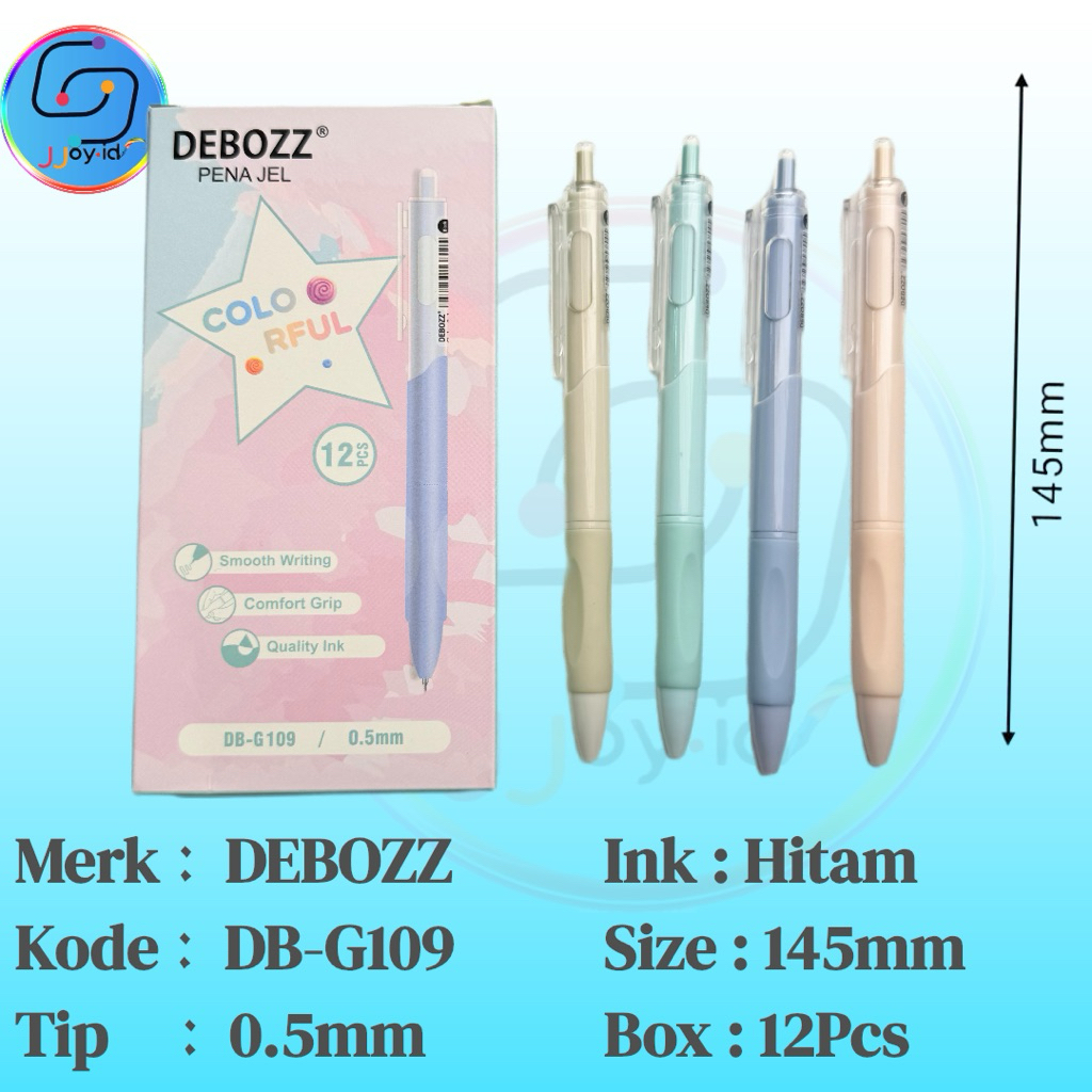 

Alat Tulis | Gel DEBOZZ DB-G109| Tinta Hitam 0.5 mm | Stationery | Pena | Ballpoint | Pen | Pulpen