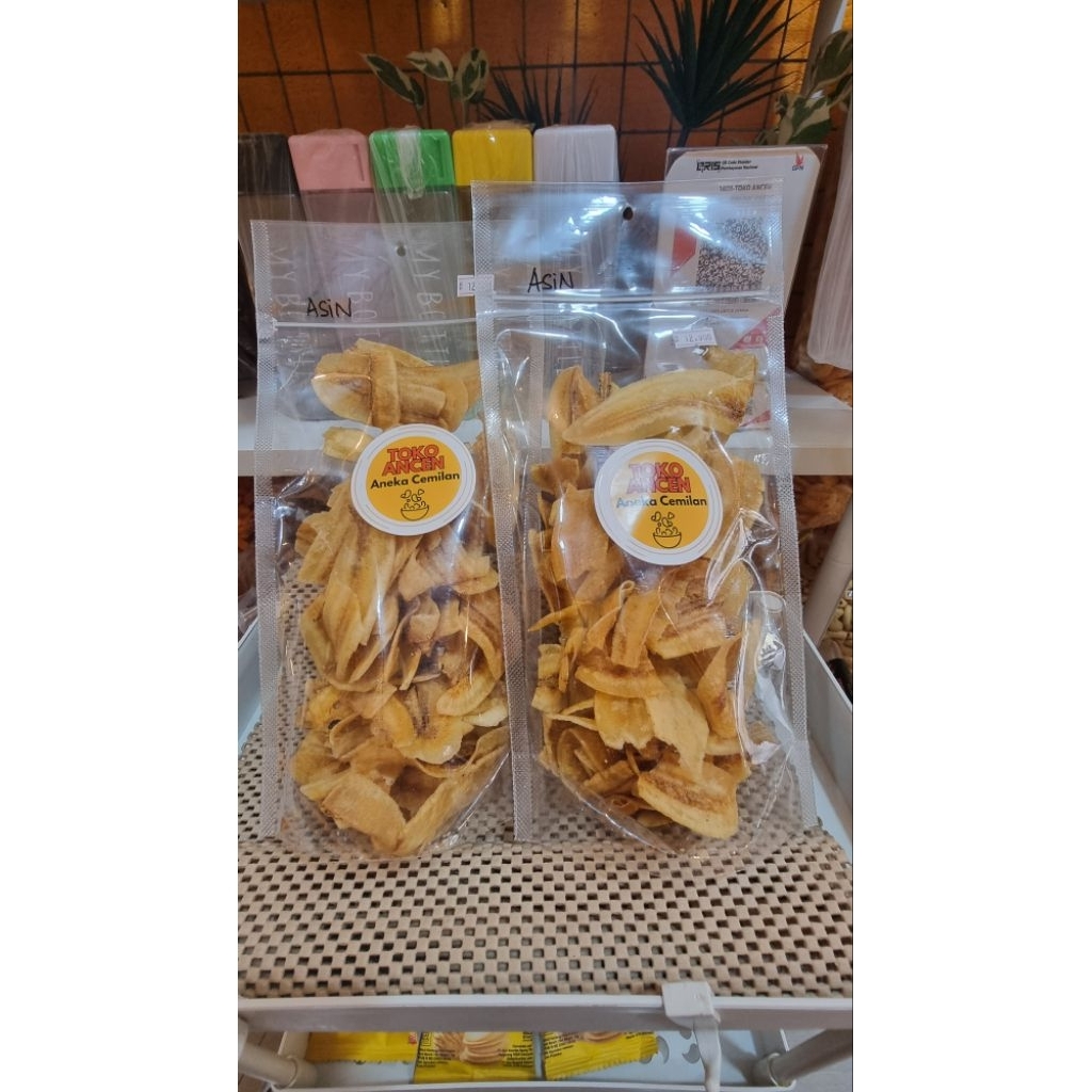 

kripik pisang dengan rasa asin gurih berat 150gr