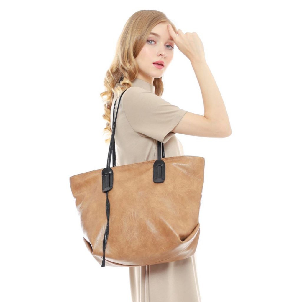 Bellezia  Tote Bag - Bahan Kulit Premium - Tote Bag - Tas Wanita