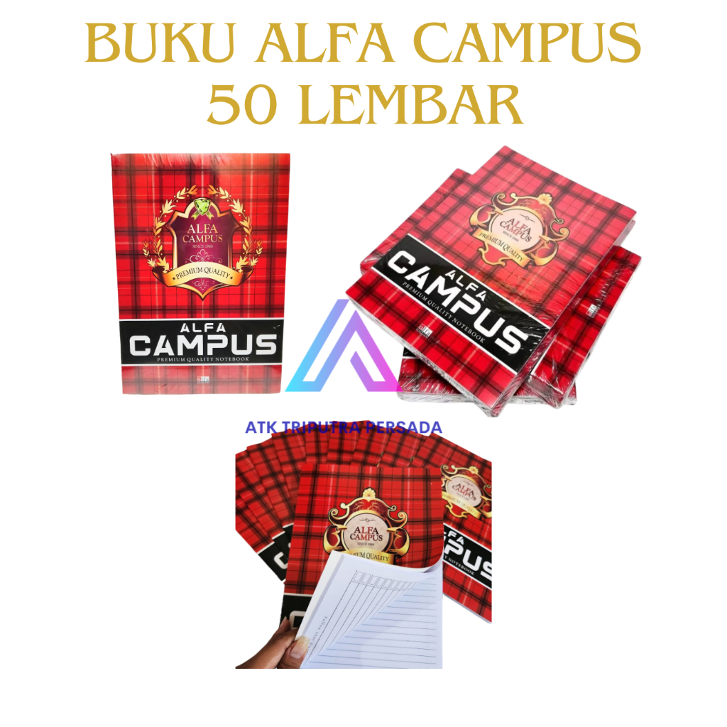 

Buku Tulis BOXY Campus Alfa 50 Lembar (satuan) - Kertas Halus & Tebal | Buku Sekolah
