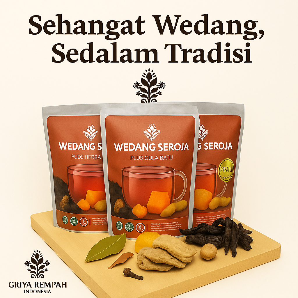 

WEDANG SEROJA Herbal Minuman Teh Sereh Rosella Jahe Plus Gula Batu Rempah Tradisional Sehat Hangat Tubuh