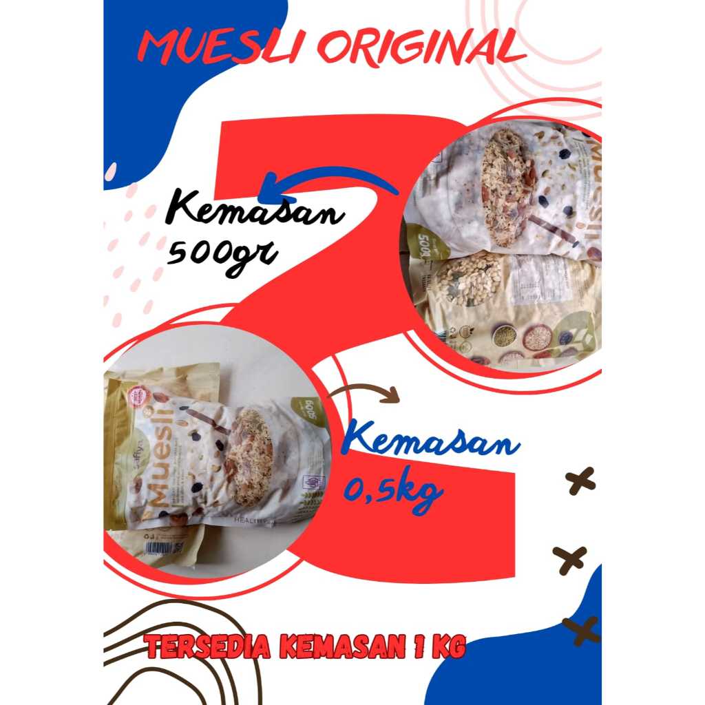 

Multigrain Safiya Muesli Fruit and Seed 500Gr Sereal Sehat Original Diet