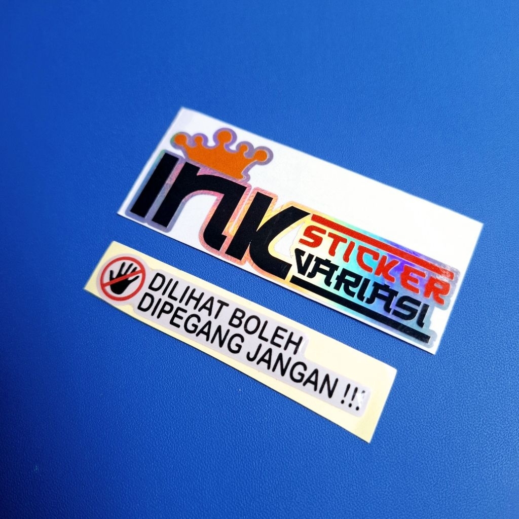 

Sticker stiker Emblem Dilihat Boleh Dipegang Jangan Sticker Timbul