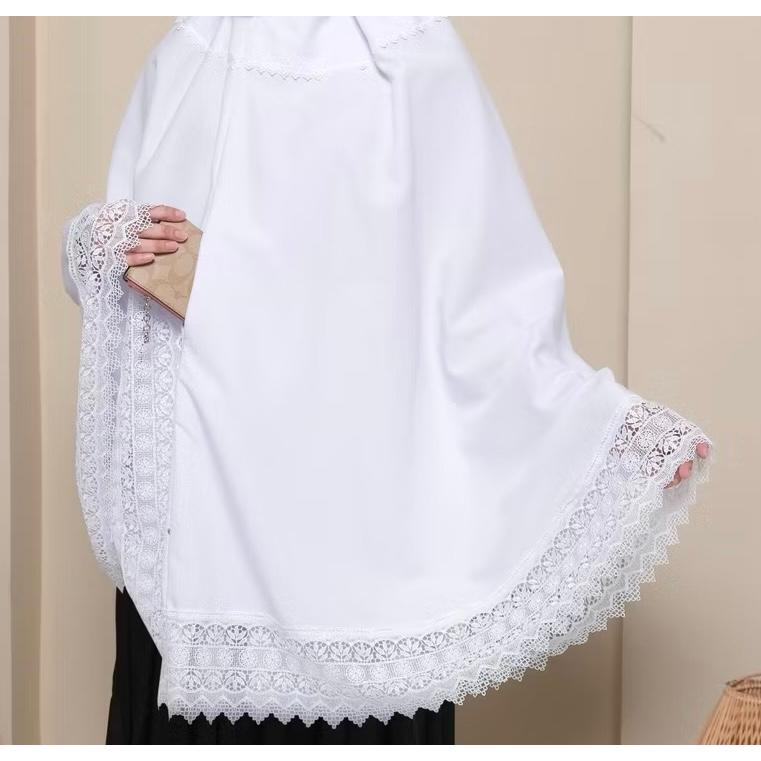 Atasan Mukena Putih Renda