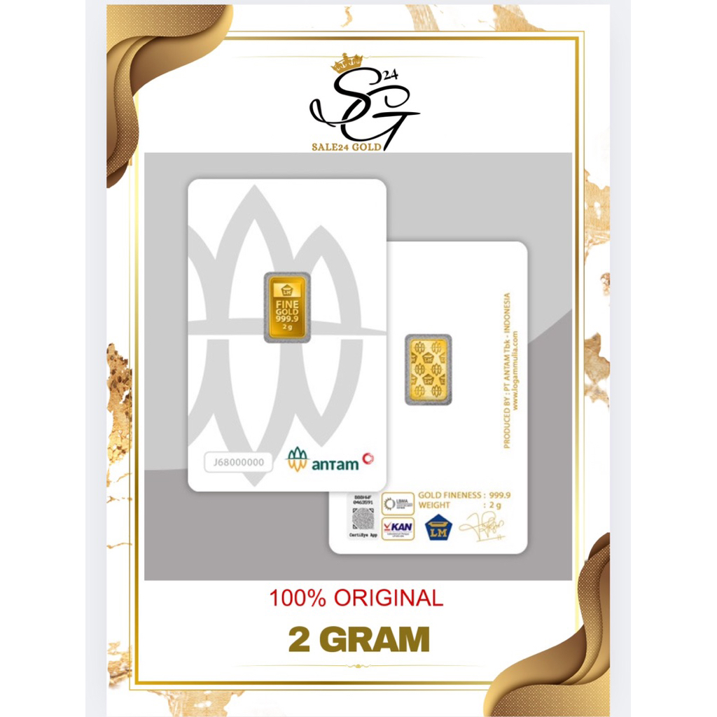 SALE EMAS LM ANTAM (2gram) 100% ORIGINAL